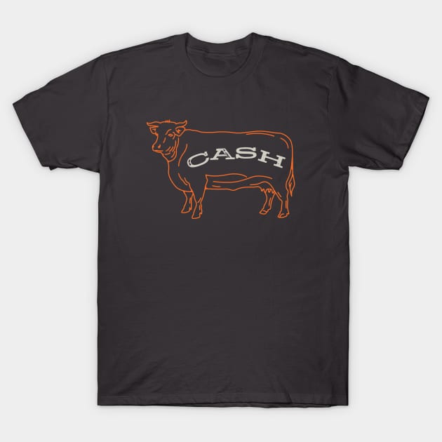 Funny Accounting Pun Cash Cow T-Shirt by whyitsme